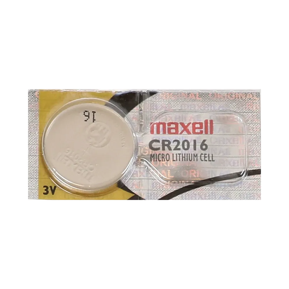 Maxell 3V Lithium Coin Cell Battery CR2016 Replaces DL2016, KCR2016