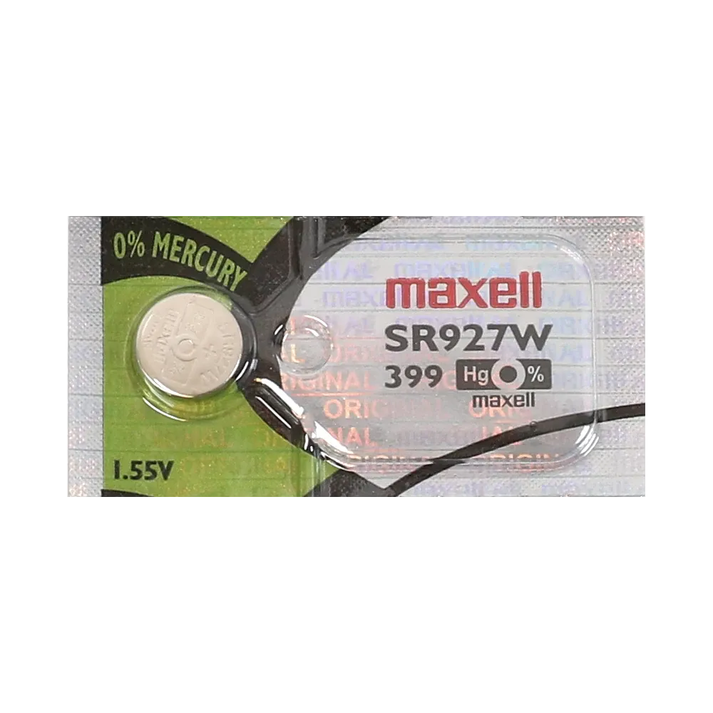 MAXELL SR927W 399 Silver Oxide Watch Battery
