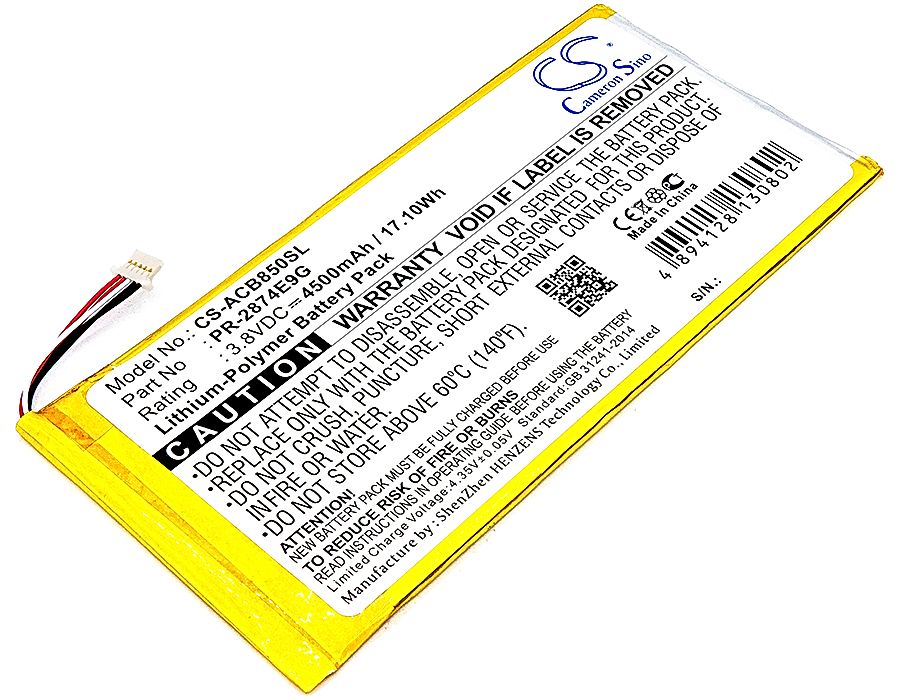 Acer Iconia One 8 B1-850 Battery Replacement