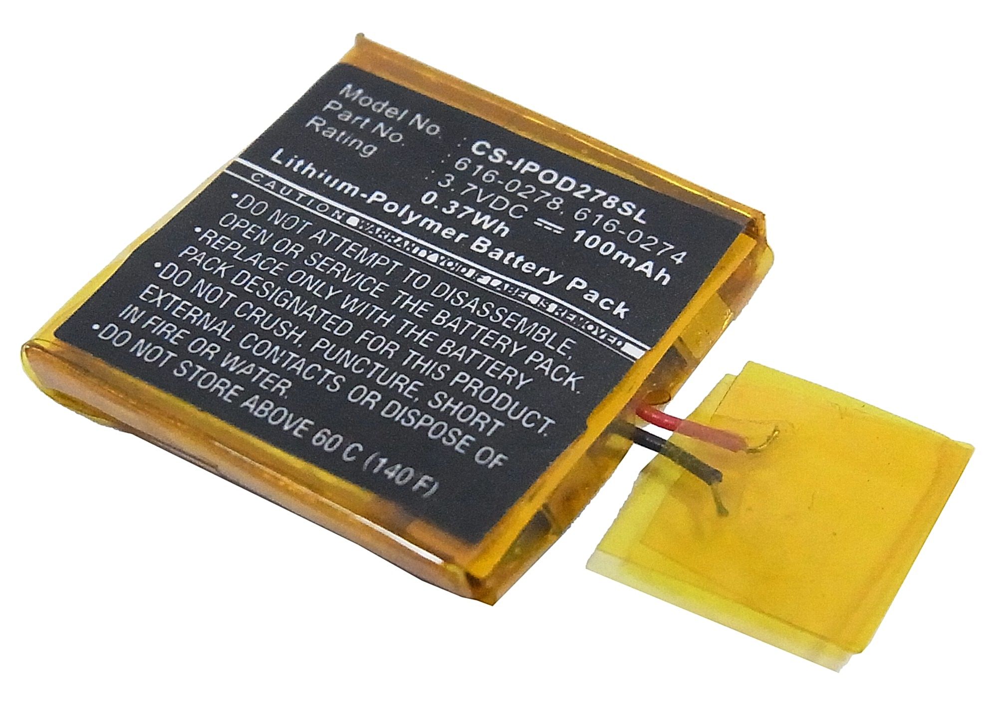 Apple iPOD Shuffle G2 1GB Battery Replacement