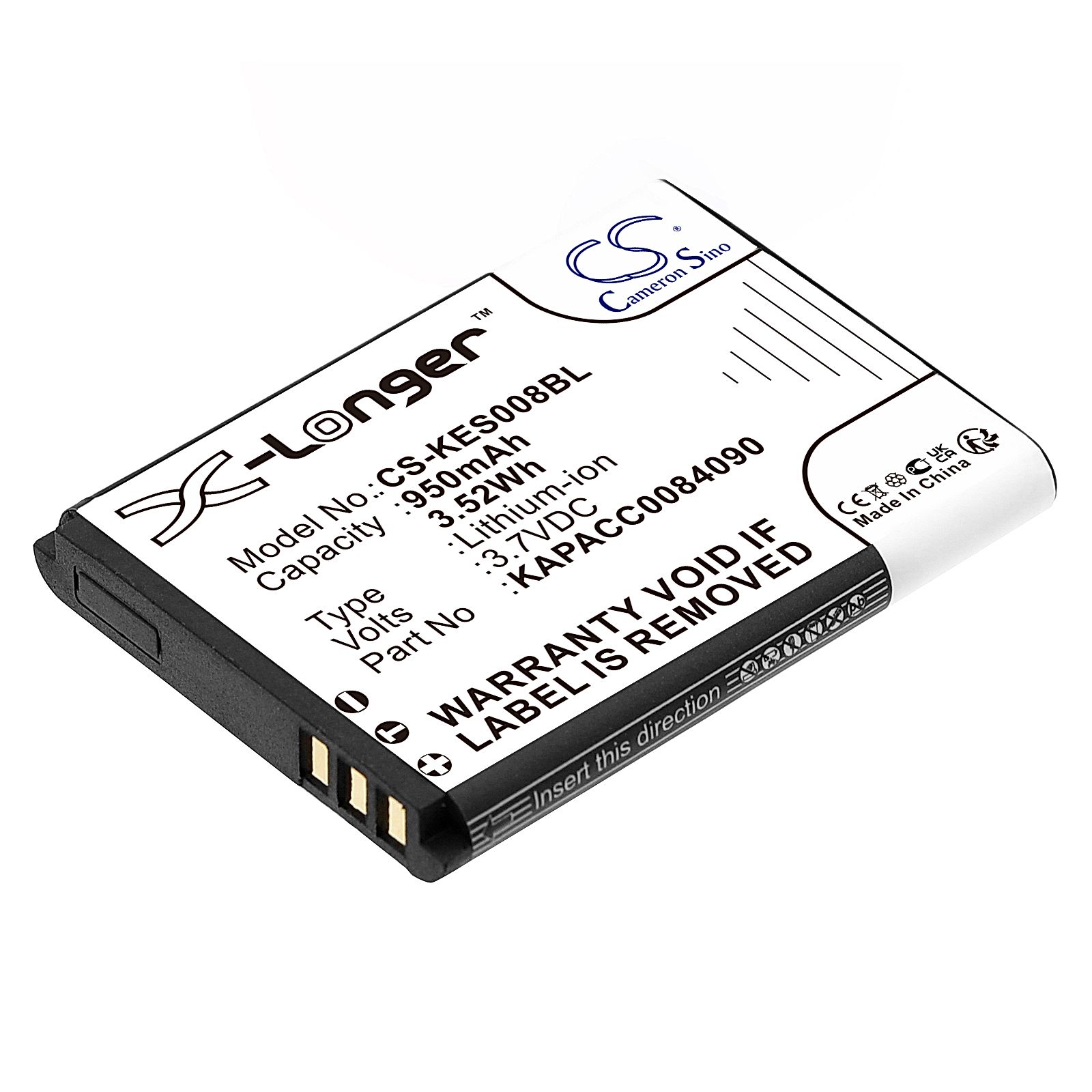 KAP ELSE eS-KAP-Ad VR Battery Replacement