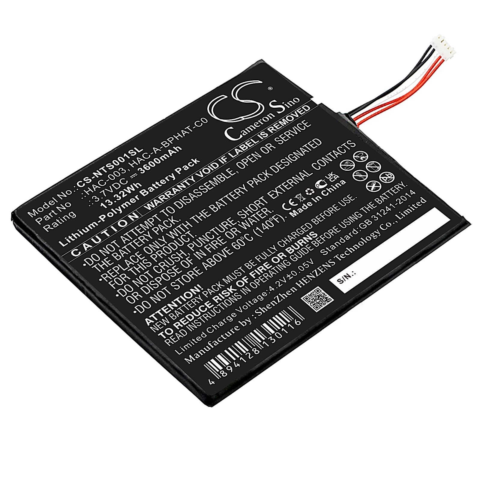 Nintendo HAC-S-JP/EU-C0 Battery Replacement