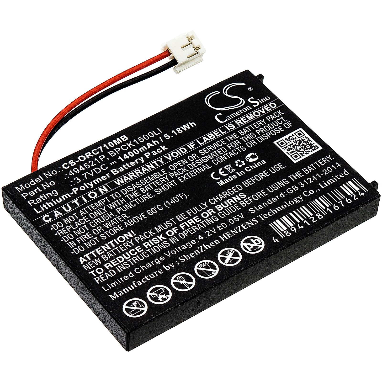 Oricom Secure SC710 Battery Replacement