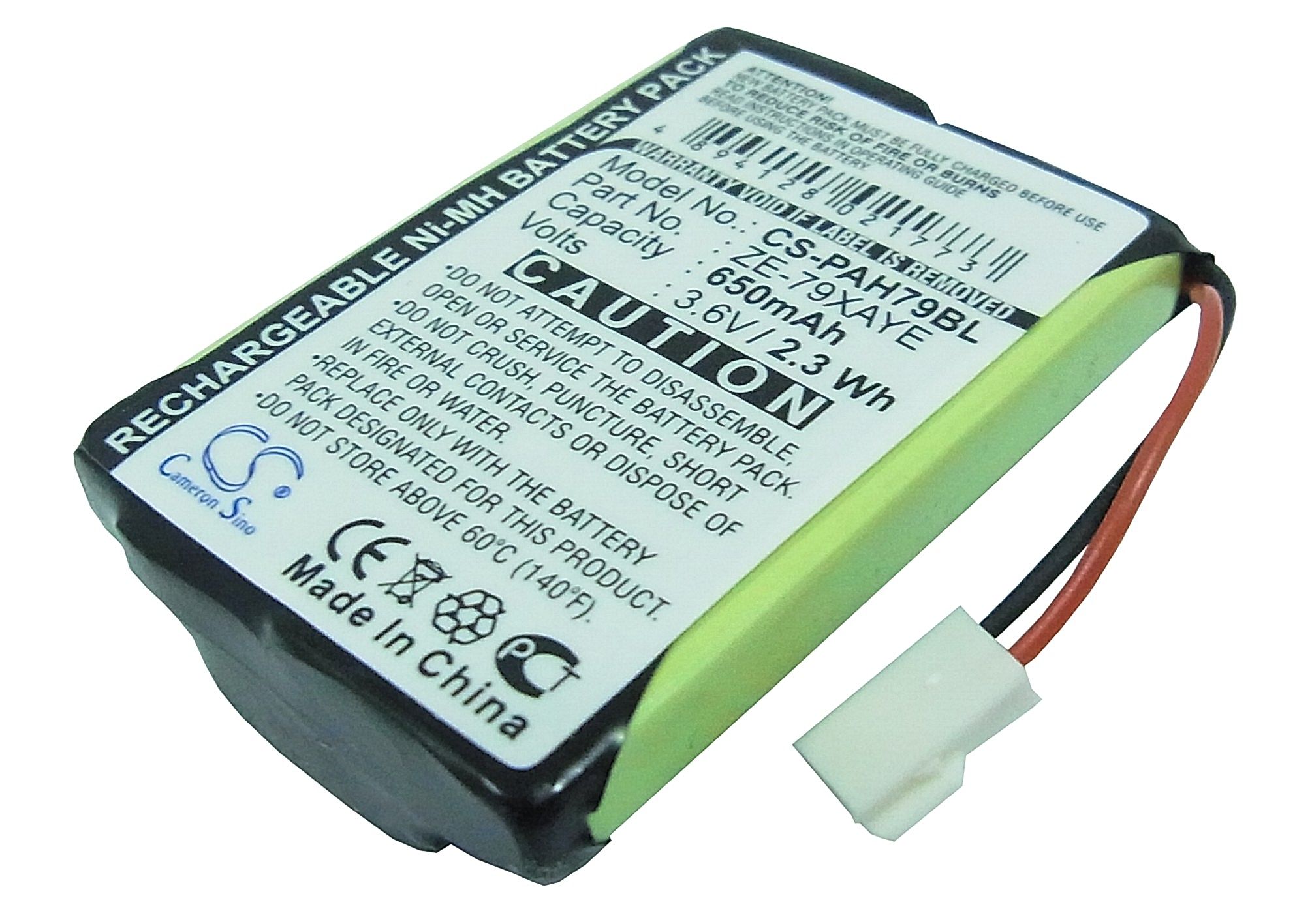 Panasonic Handheld ZE-79UNCY Battery Replacement