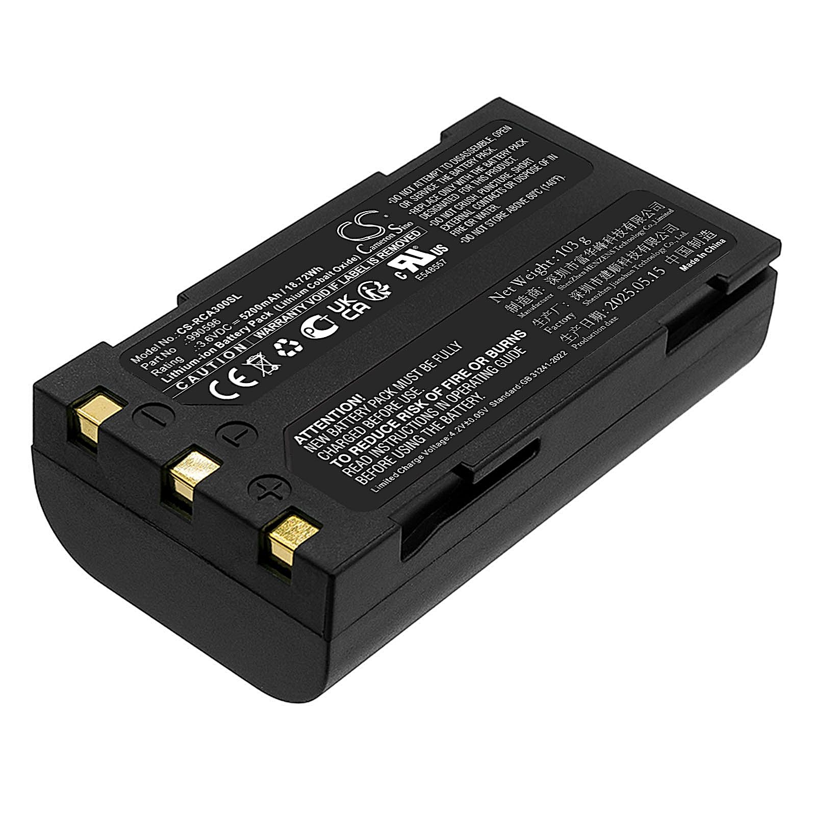 Trotech SeeSnake micro CA-300 Battery Replacement