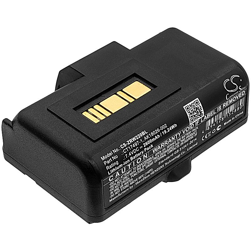 Zebra RW220 Battery Replacement