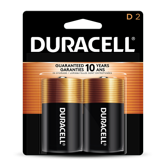 DURACELL D Alkaline Power Boost (2-Pack)