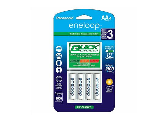 Fast Charger CC55 with 4 AA Ni-MH Rechargeable Batteries