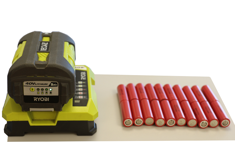 Ryobi 40V 5Ah with original LG cells