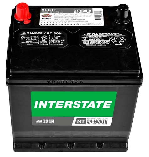 Interstate MT-121R Group Size 121R 600CCA Flooded Battery