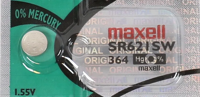 MAXELL SR621SW 364 Silver Oxide Watch Battery