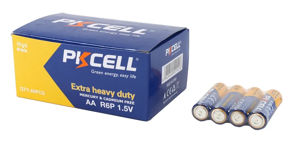 PKCELL Super Heavy Duty AA Batteries (40-Pack)