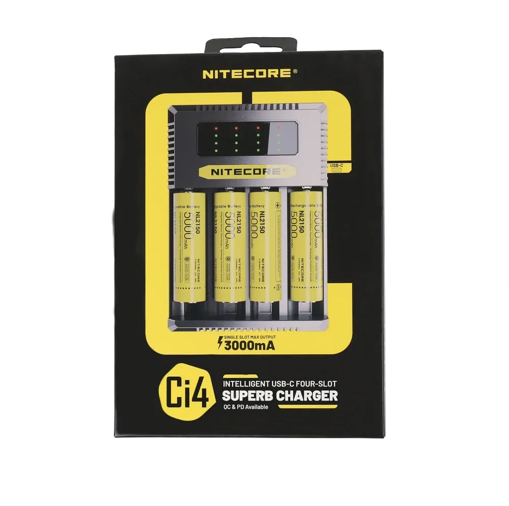 Nitecore Multi-Charger Ci4 Lithium 18650 4-Bay USB-C