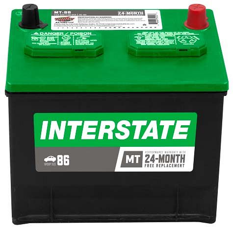 Interstate MT-86 Group Size 86 525CCA Flooded Battery