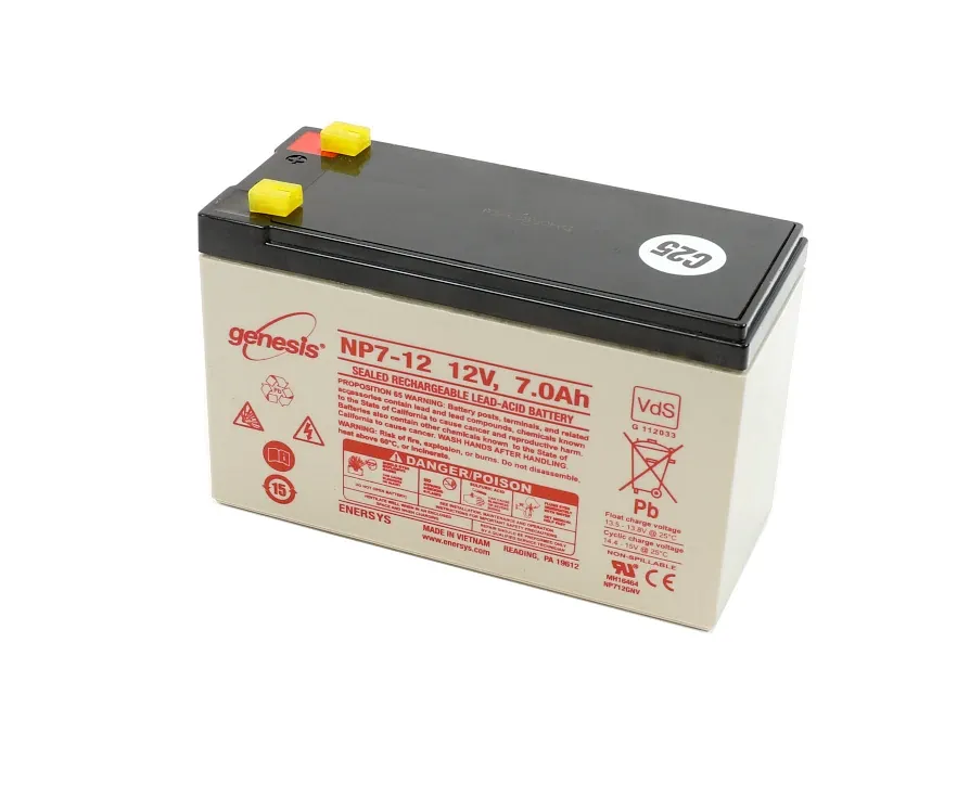 Genesis NP7-12 12V 7Ah F1 Terminal SLA Battery