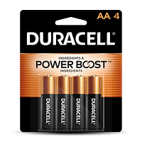 DURACELL AA Alkaline Battery Power Boost (4-Pack)
