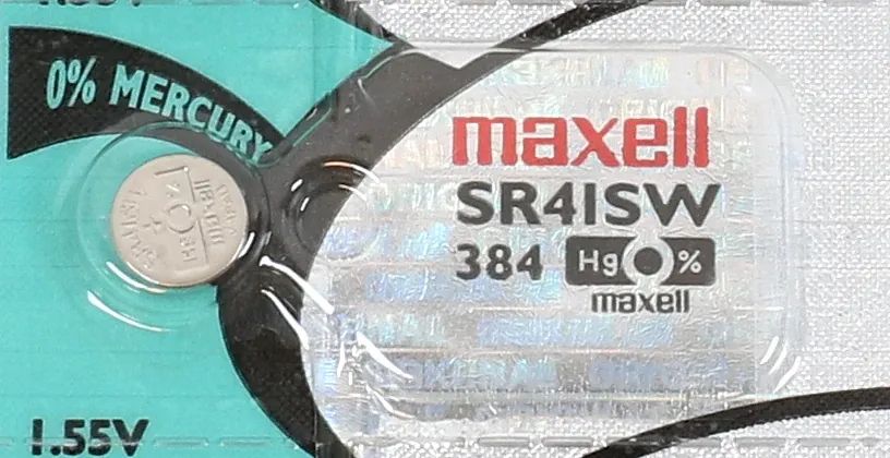 Maxell SR41SW 384 Silver Oxide Watch Battery