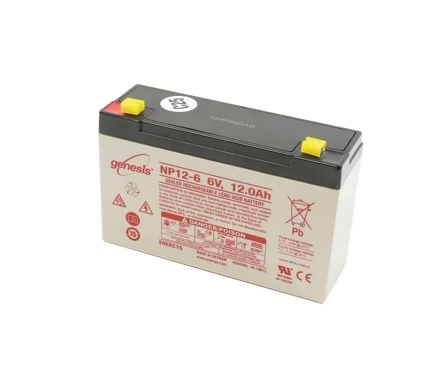 Genesis NP12-6 6V 12Ah F1 Terminals SLA Battery