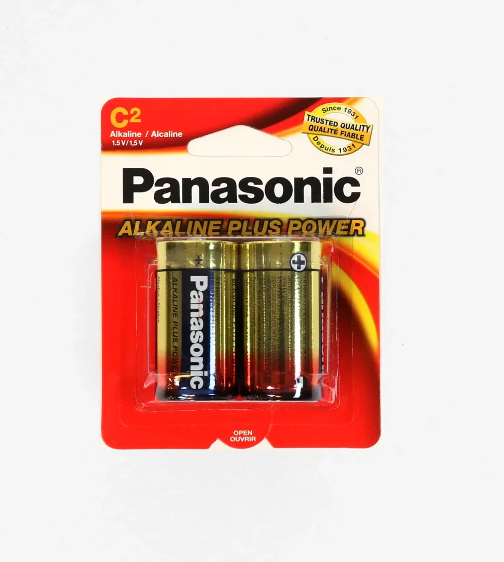Panasonic Alkaline Plus Power Size C (2-Pack)