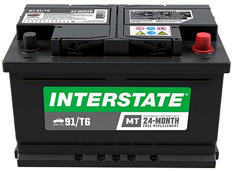 Interstate MT-91/T6 Group Size T6 600CCA Flooded Battery