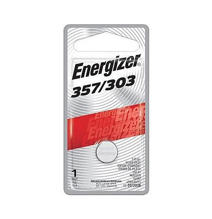 Energizer Coin Cell 357/303 Silver Oxide Battery