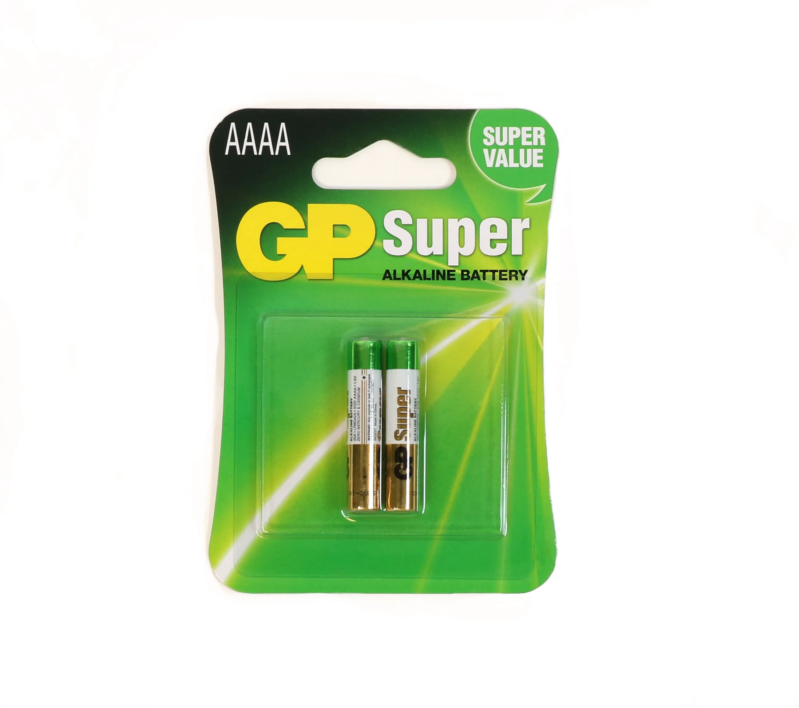 GP Super Alkaline Battery Quadruplet-A AAAA 2-Pack