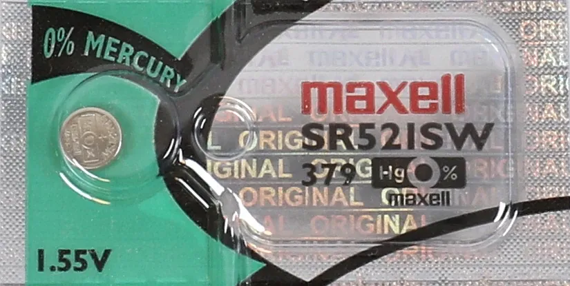 MAXELL SR521SW 379 Silver Oxide Watch Battery