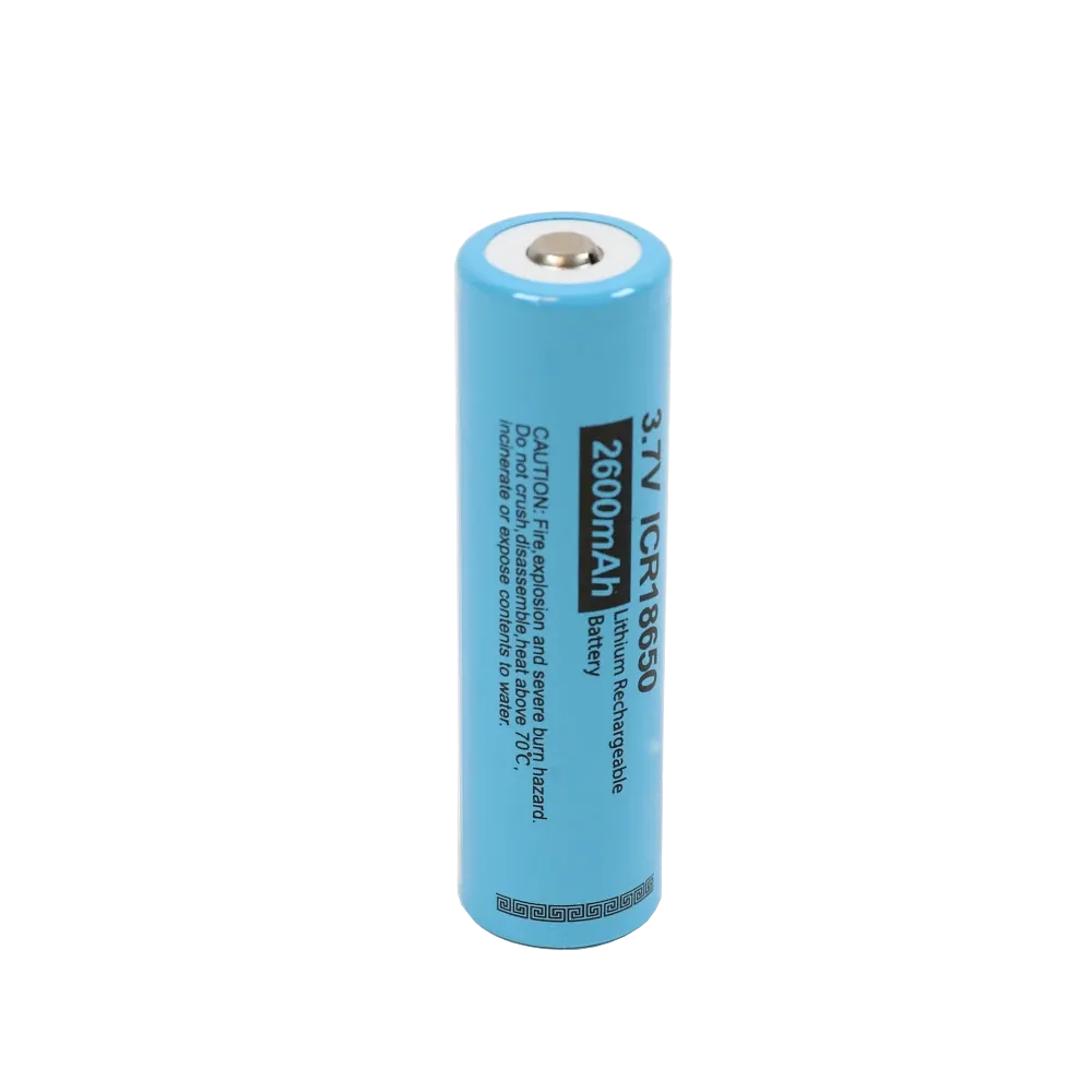PKCELL 18650 Lithium 3.7V ICR18650-2600-B With Button Top