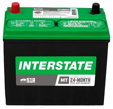 Interstate MT-51R Group Size 51R 500CCA Flooded Battery
