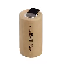 NiCD Sub-C Battery Cells With Tabs SC2200 2200mah